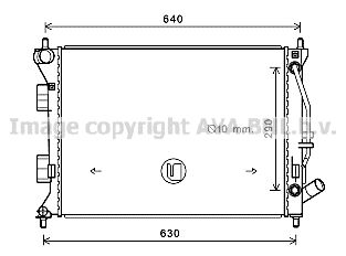 AVA QUALITY COOLING Радиатор, охлаждение двигателя HY2381